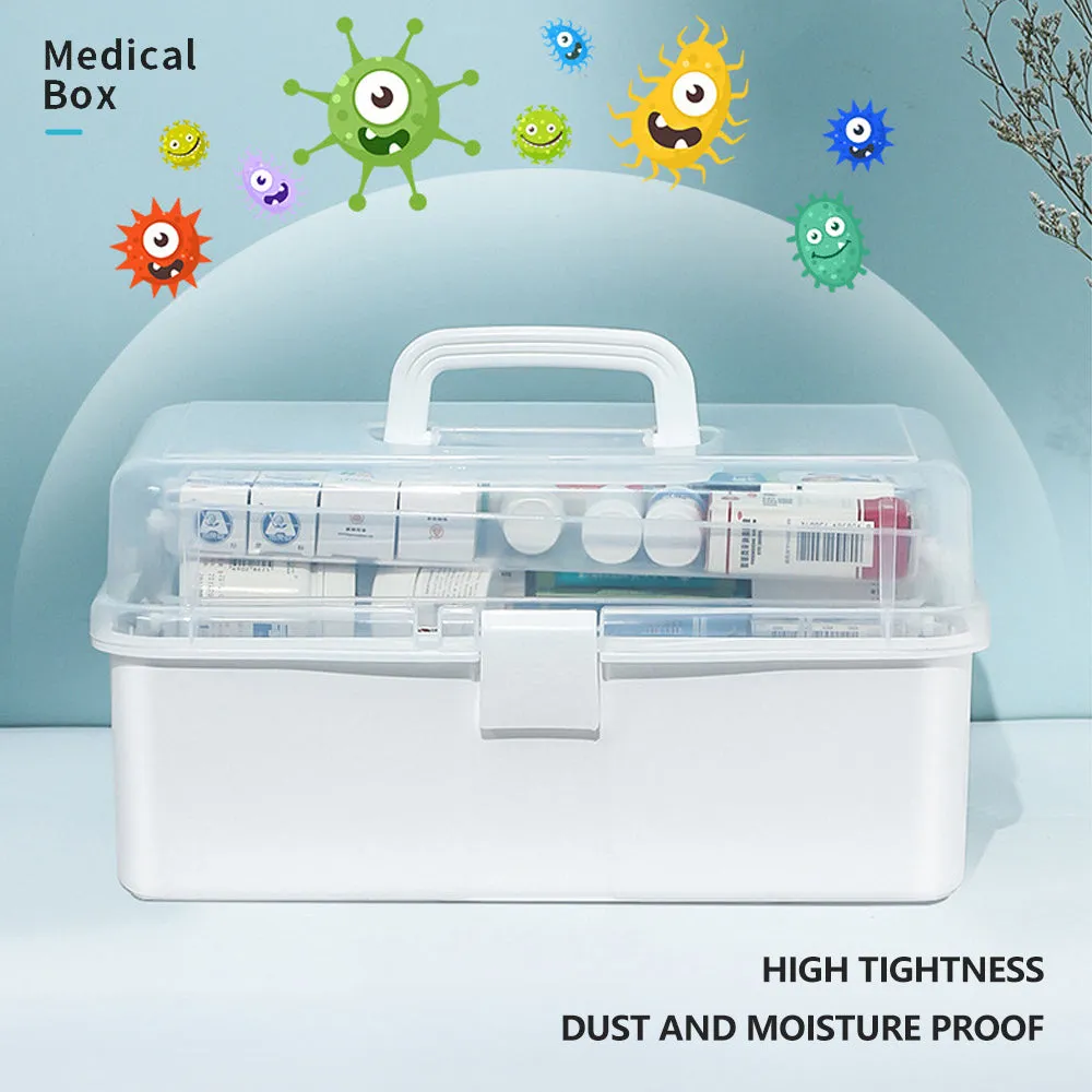 3-Layer Large Portable First Aid Kit | Emergency Medical Storage Medicine Organizer