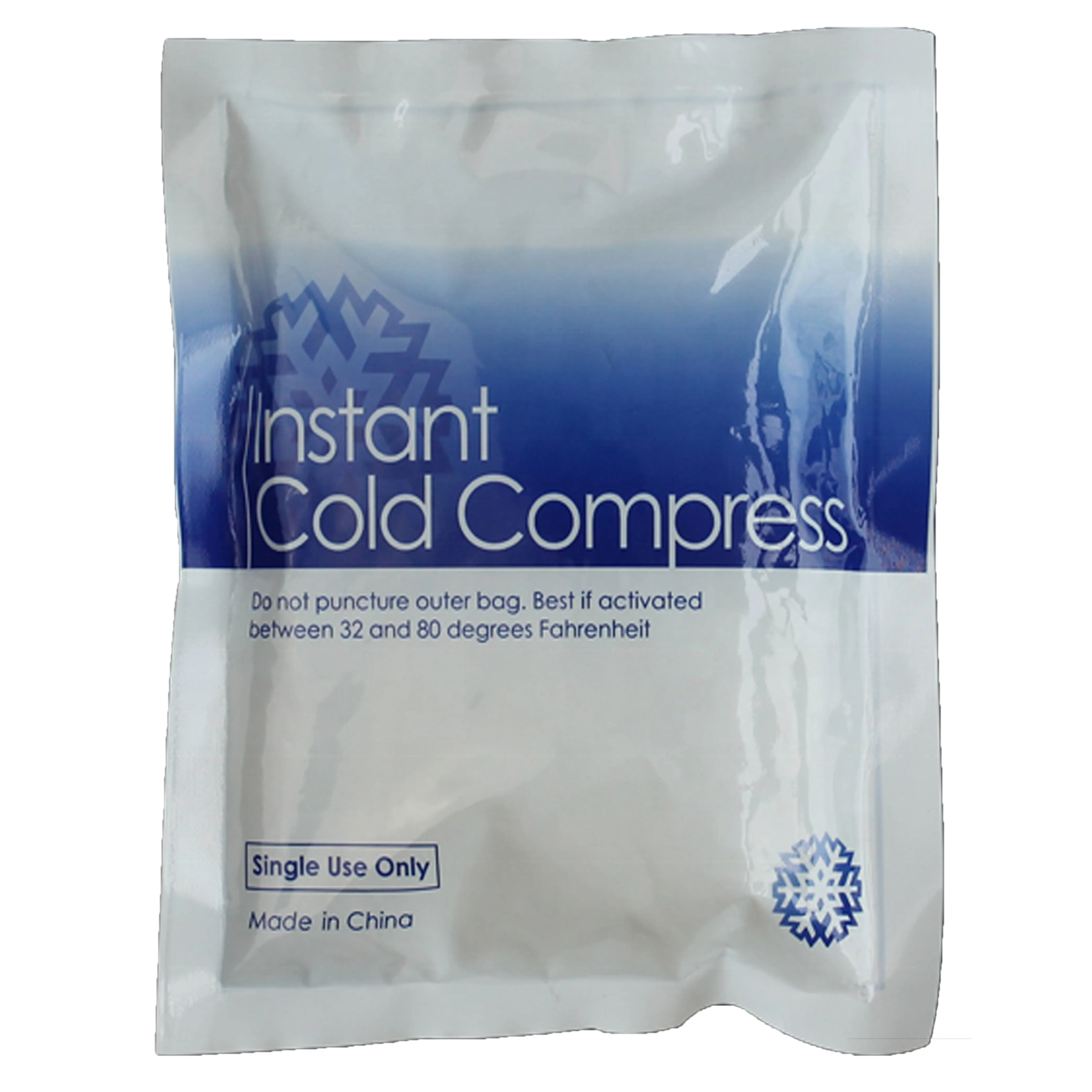 4 Pk First Aid Instant Cold Compress Ice Pack Disposable Injury Sprain Swelling