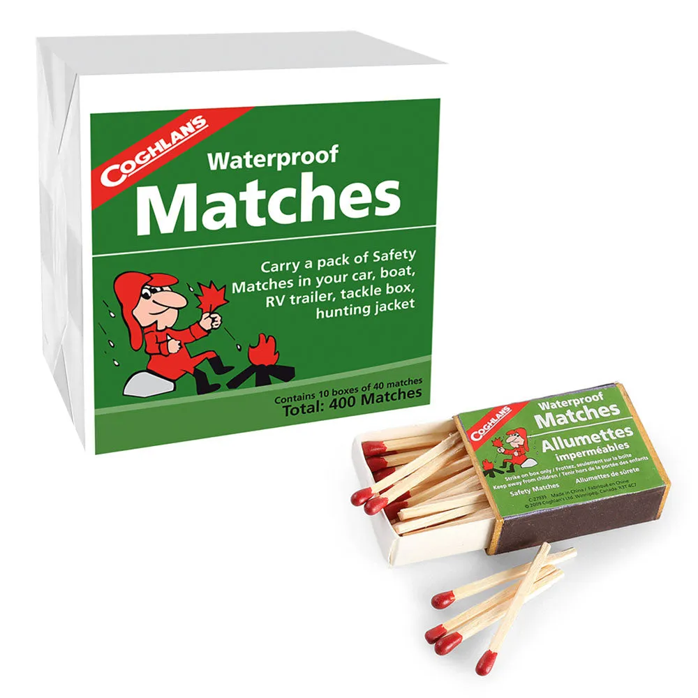800-Count Coghlan's Waterproof Matches Wooden Emergency Fire Starters Strikers