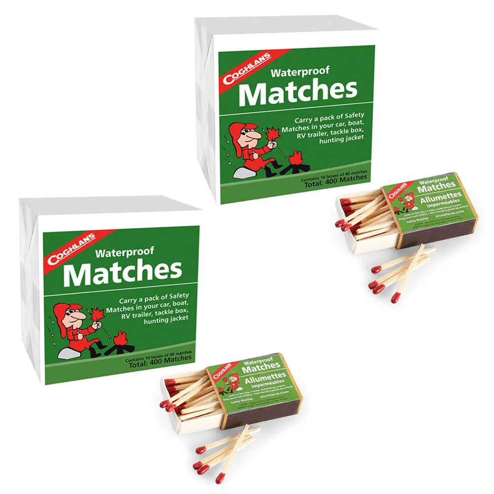 800-Count Coghlan's Waterproof Matches Wooden Emergency Fire Starters Strikers