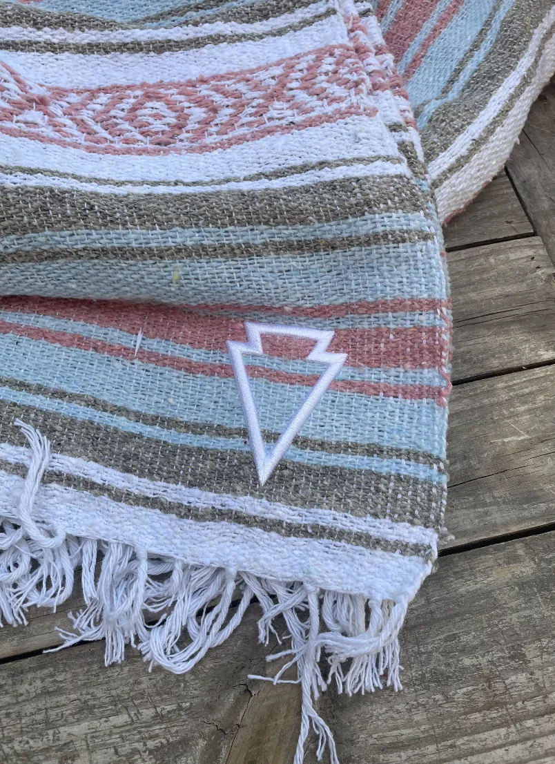 BAJA BLANKET w/embroidered arrowhead:  multiple colors to choose from!