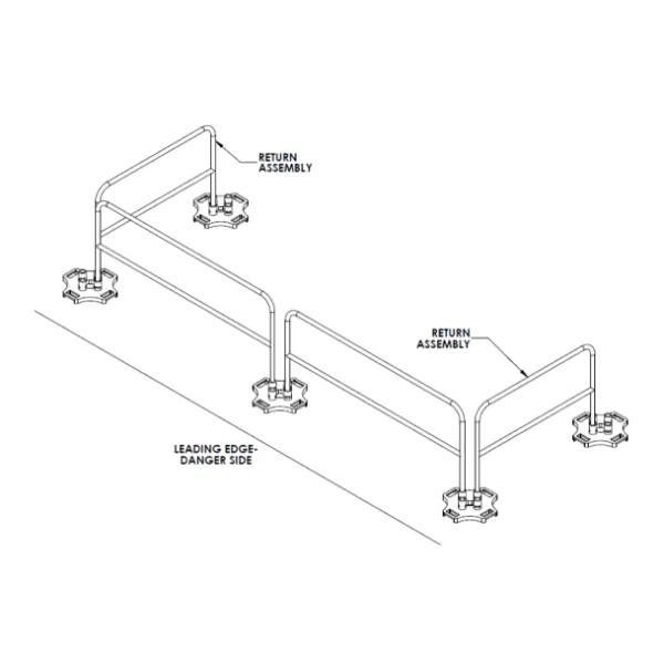 Bluewater Safety Rail 2000 Fall Protection Guard Rail Kit