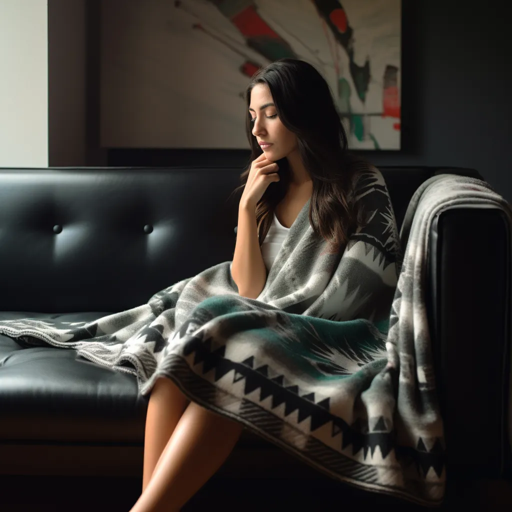 Bohemian Sherpa Pendleton Fleece Blankets