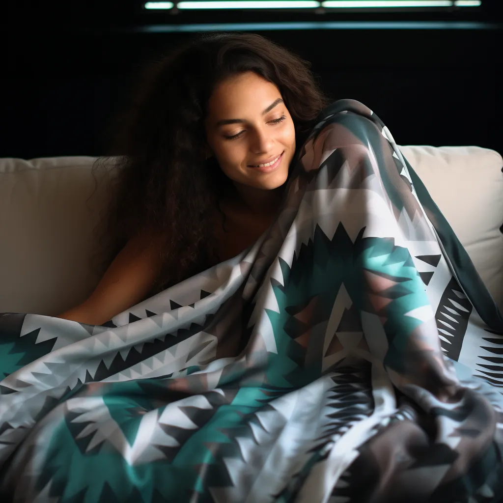 Bohemian Sherpa Pendleton Fleece Blankets