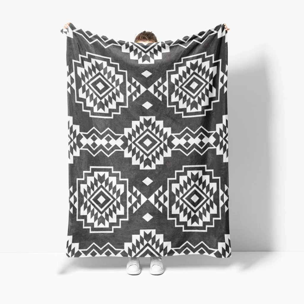 Bohemian Sherpa Pendleton Fleece Blankets