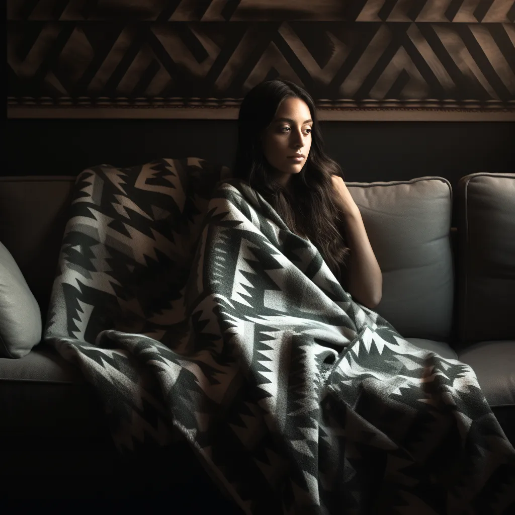 Bohemian Sherpa Pendleton Fleece Blankets