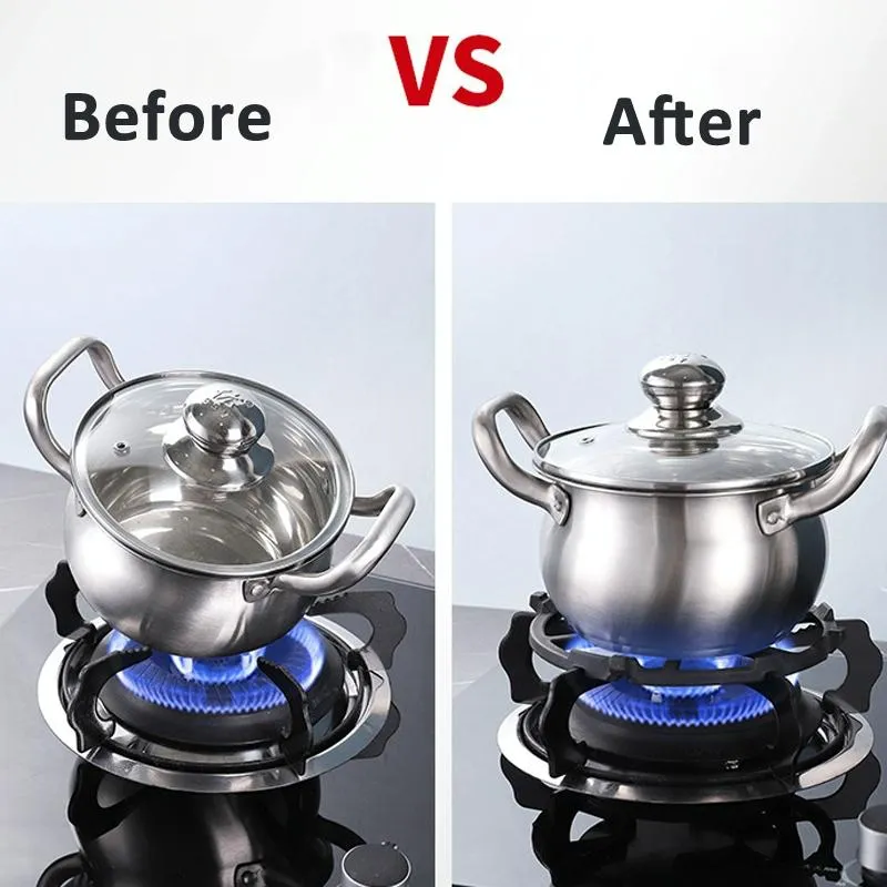Cast Iron Wok Support Ring For Gas Stove Black