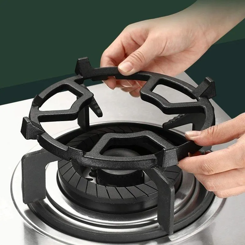 Cast Iron Wok Support Ring For Gas Stove Black