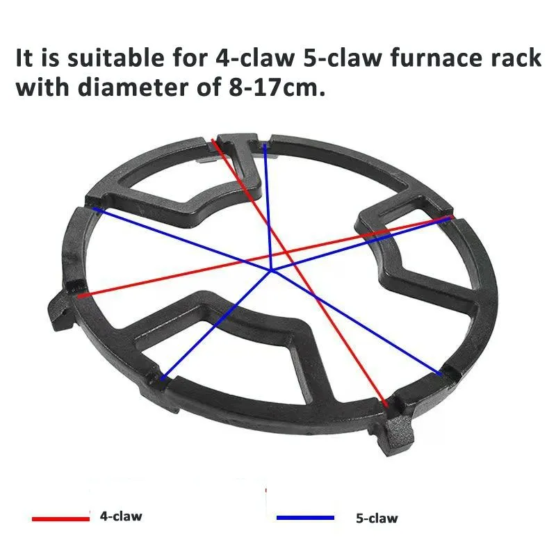 Cast Iron Wok Support Ring For Gas Stove Black