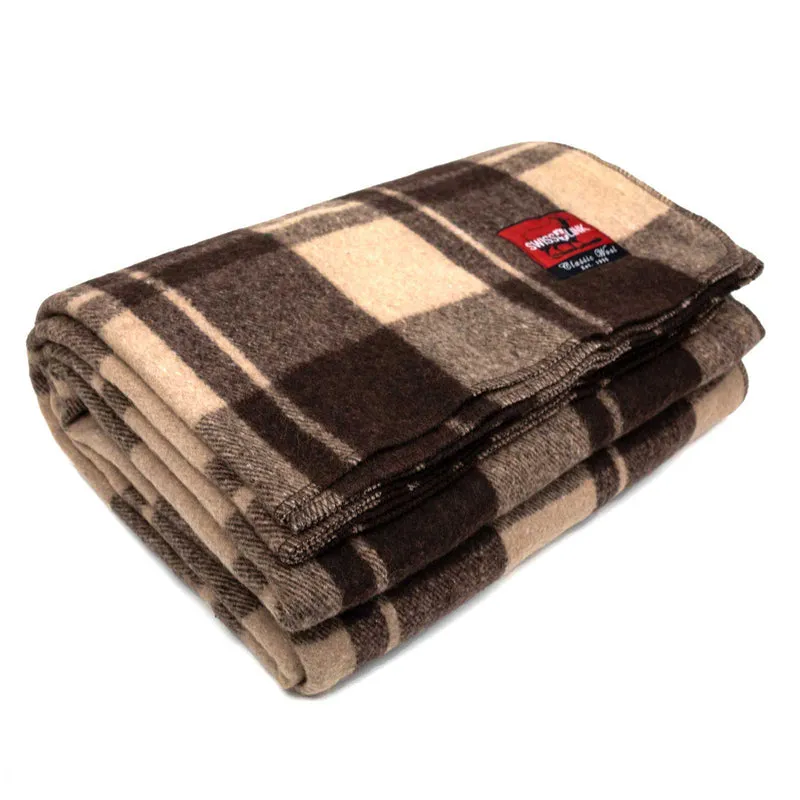 CLASSIC WOOL PLAID BLANKET