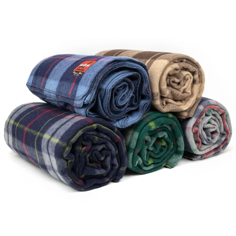 CLASSIC WOOL PLAID BLANKET