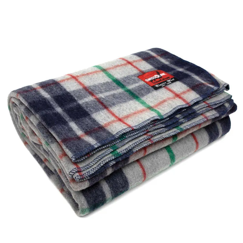 CLASSIC WOOL PLAID BLANKET