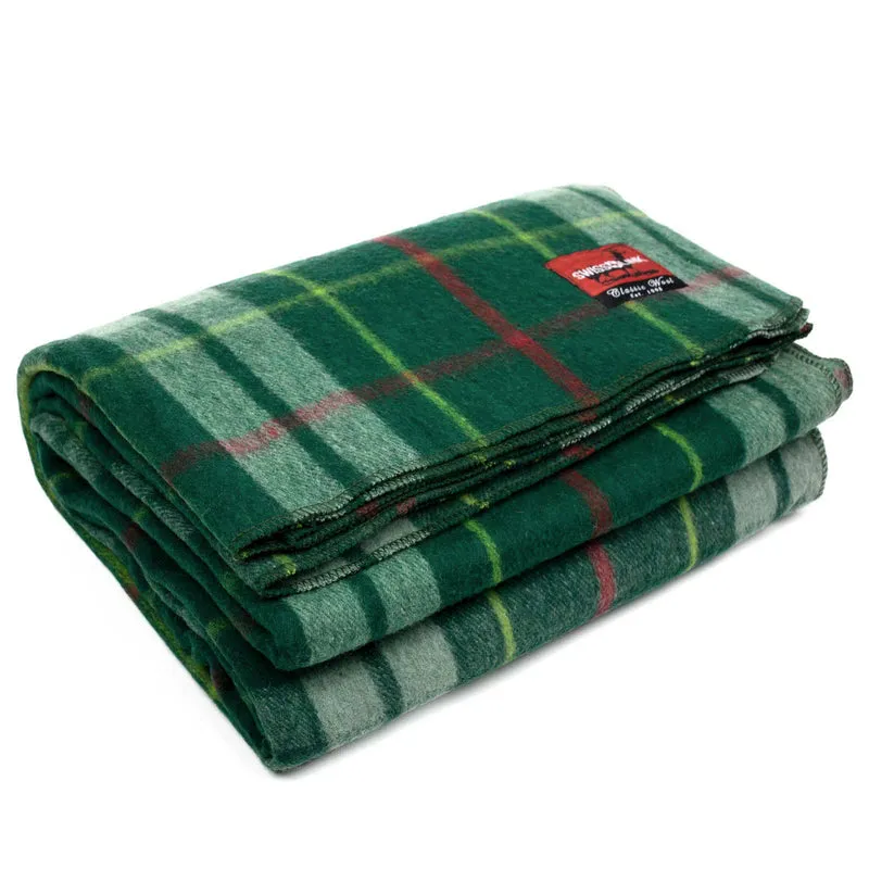 CLASSIC WOOL PLAID BLANKET