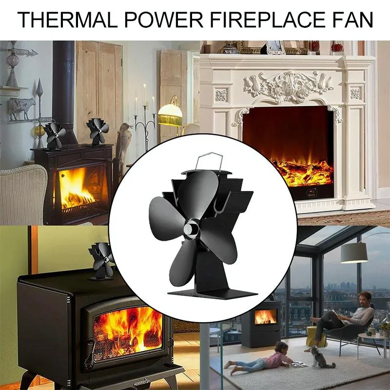 Eco-friendly Heat Powered Stove Fan for Wood / Gas / Pellet Stoves