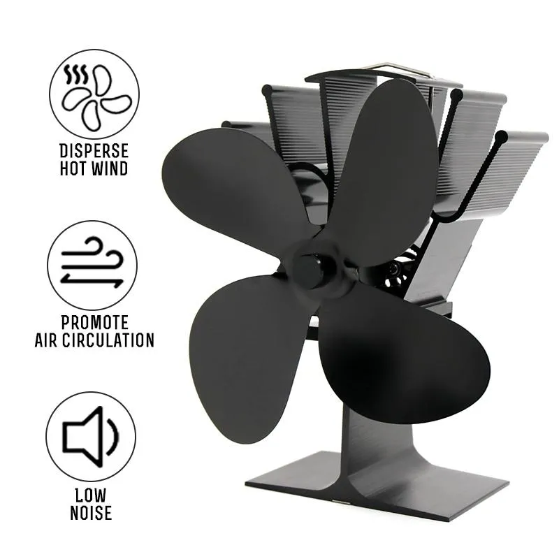 Eco-friendly Heat Powered Stove Fan for Wood / Gas / Pellet Stoves