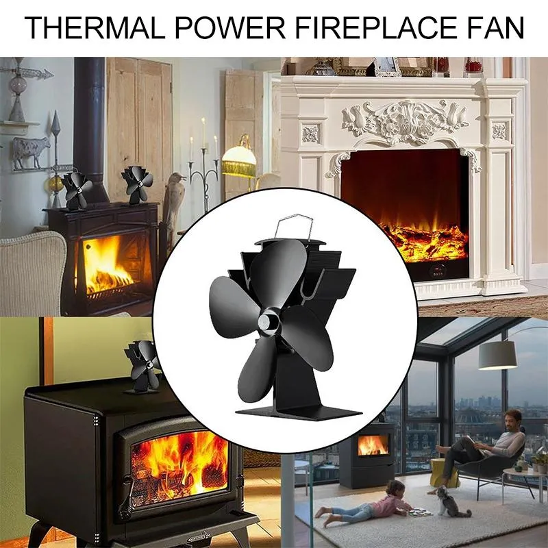 Eco-friendly Heat Powered Stove Fan for Wood / Gas / Pellet Stoves