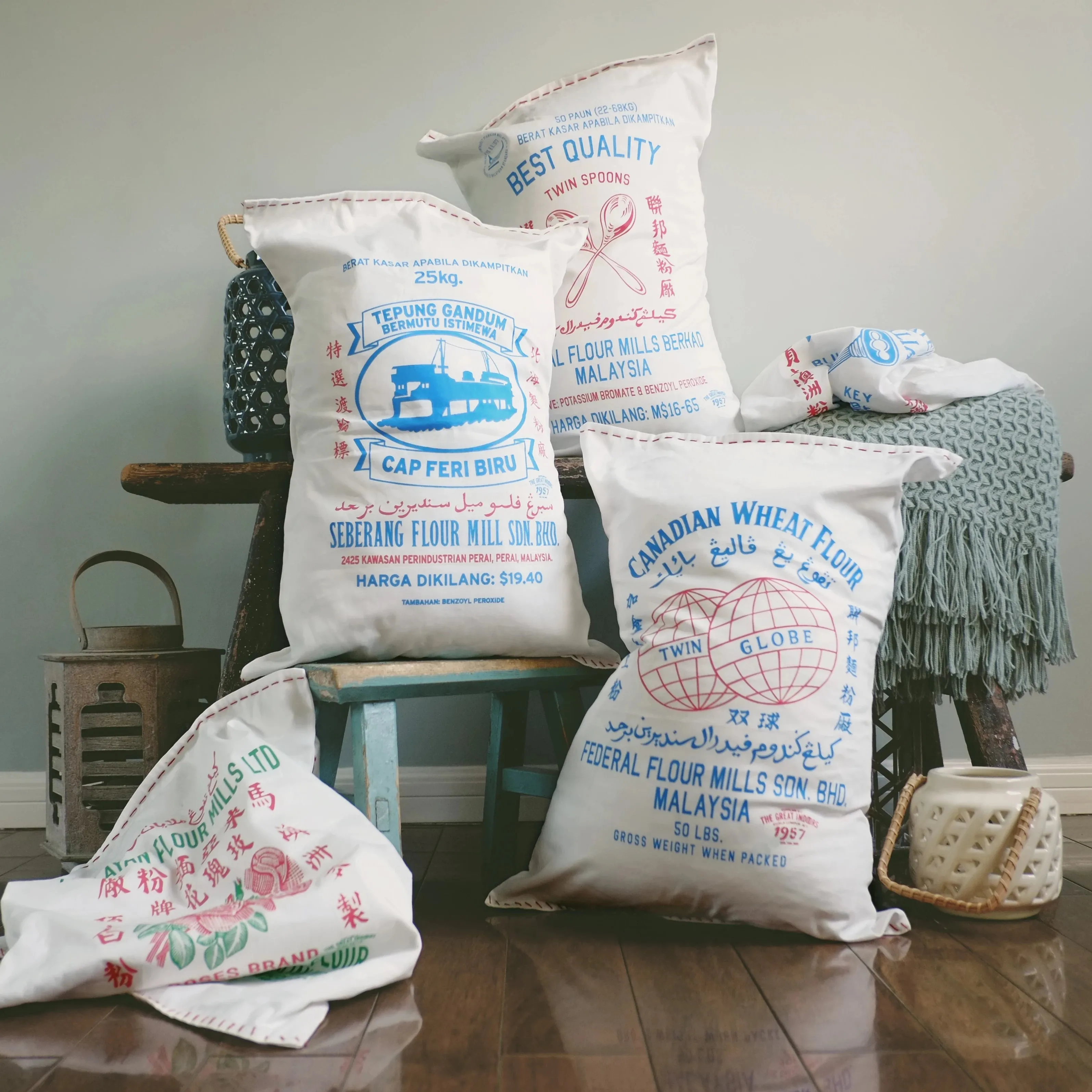 Flour Mills Pillow Cover