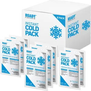 Instant Cold Pack 5.5" x 4" - Ready First Aid (Pack Of 8)