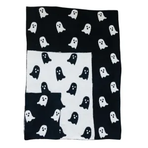 Mebie Baby - Plush Lovey Blanket in Ghosts 15"x20"