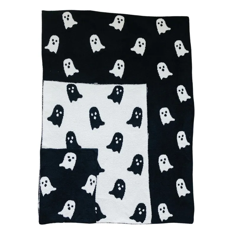 Mebie Baby - Plush Lovey Blanket in Ghosts 15"x20"