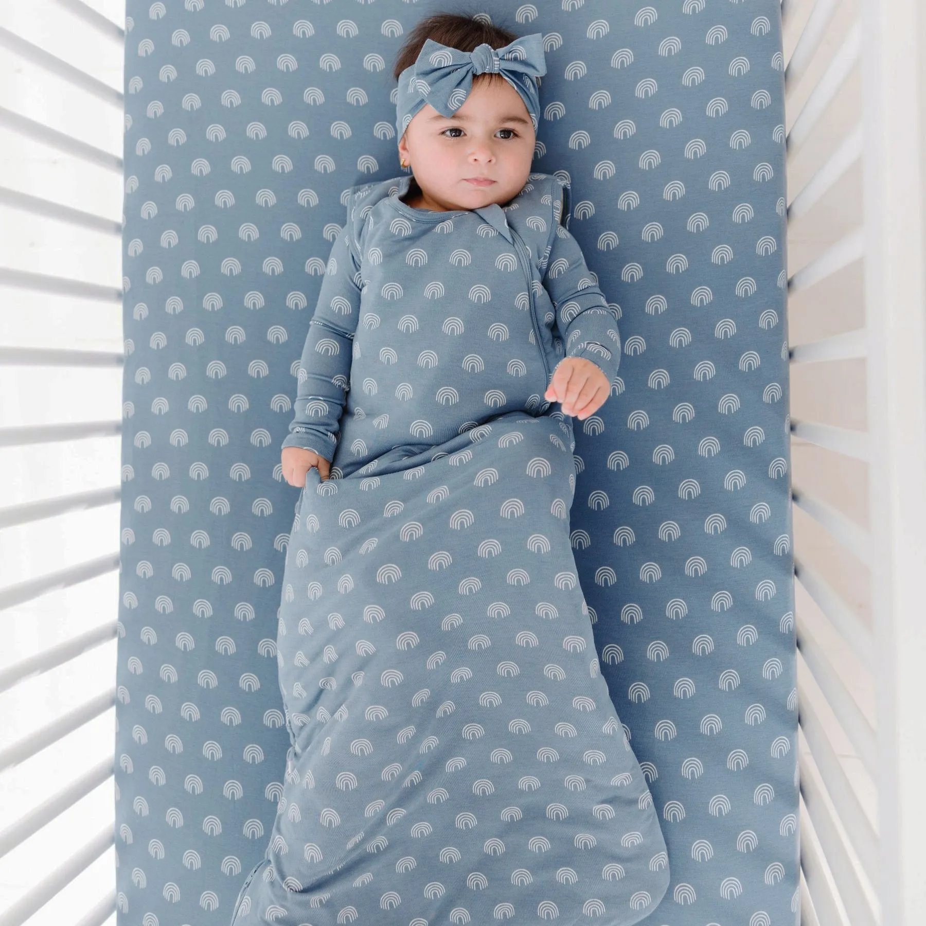 Slate Rainbows Sleep Sack
