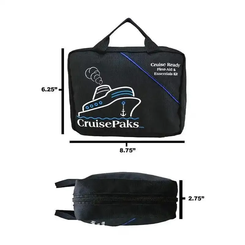 Travel First Aid Kit | Bag Only | Holds 150 Pieces or more | Cruise Essentials | Cruisepaks