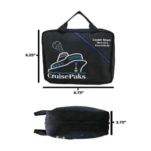Travel First Aid Kit | Bag Only | Holds 150 Pieces or more | Cruise Essentials | Cruisepaks