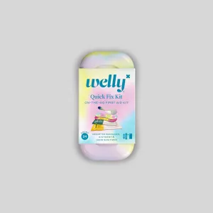 Welly Quick Fix Kit On-The-Go First Aid Kit Assorted Bandages, 24 Count