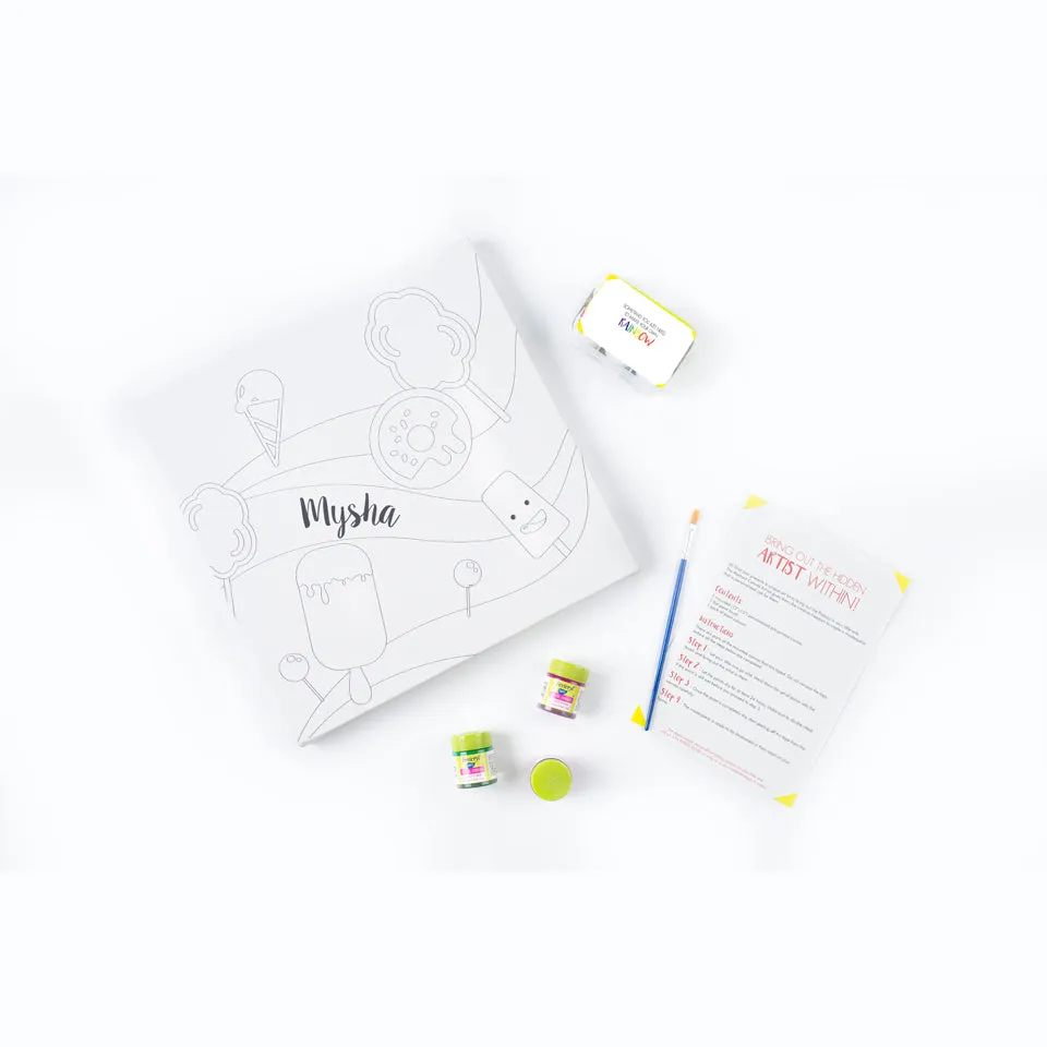 Your First Canvas Art Kit - Cool Popsicles